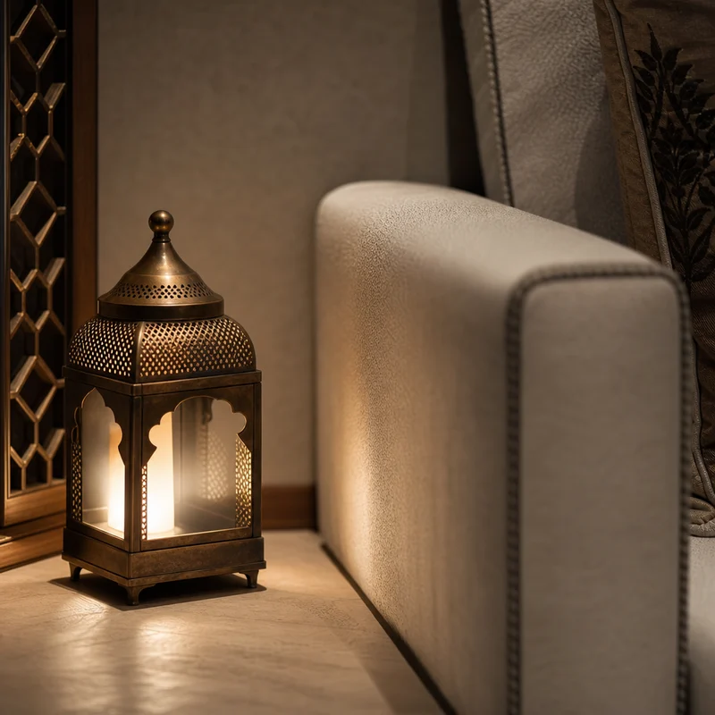 Low Bronze Lantern-Style